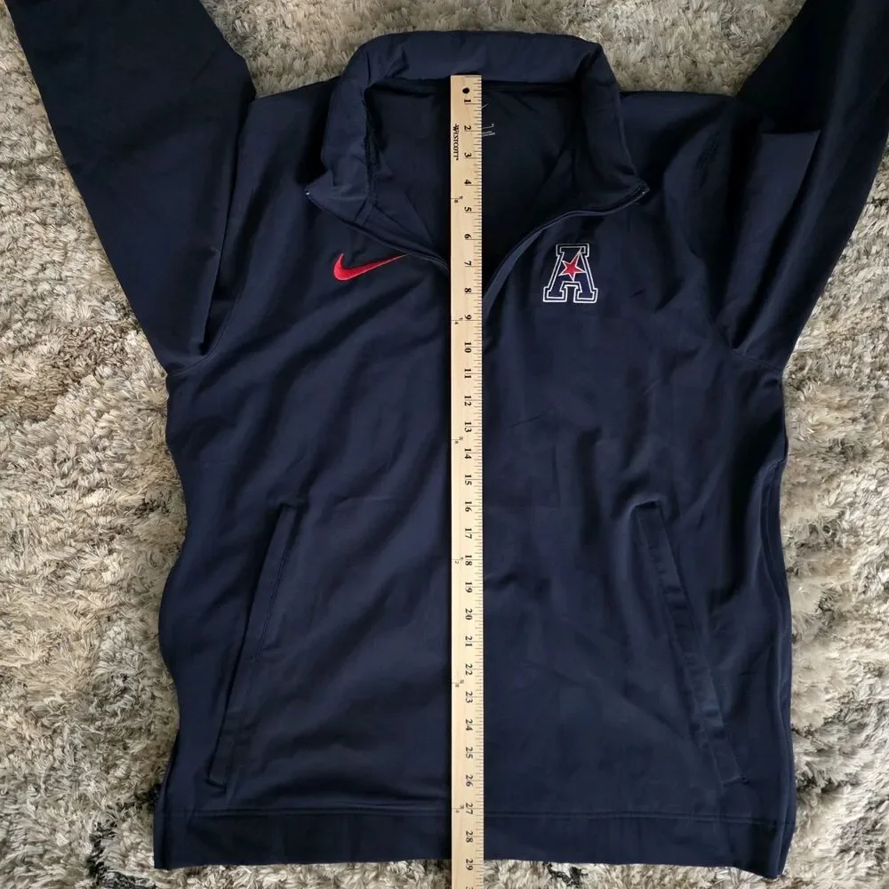 Nike Arizona Wildcats Large Sideline Coach Long-Sleeve Half-Zip Jacket Hooded